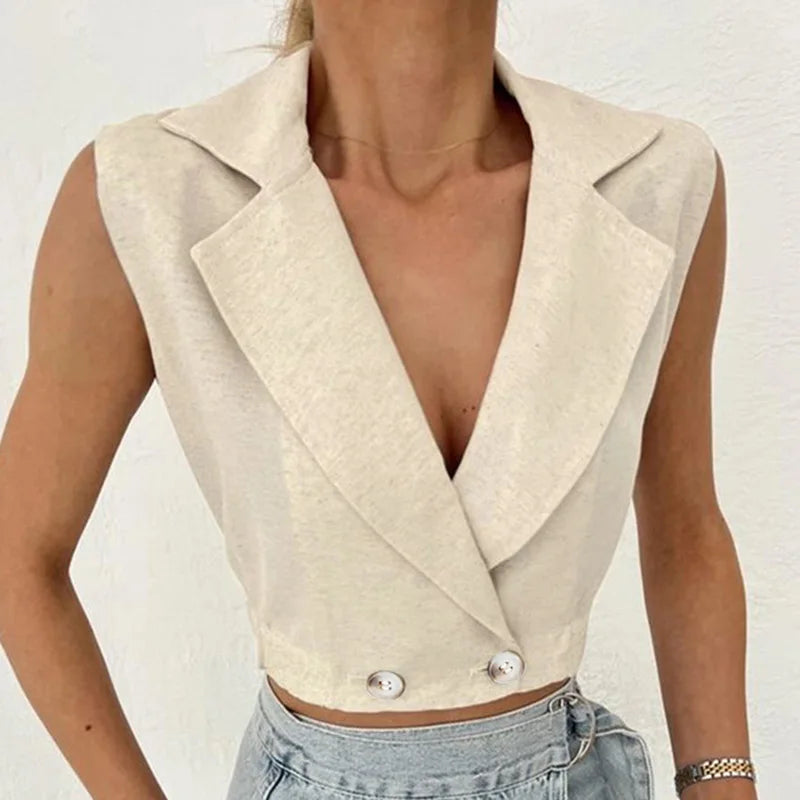 Mesa Cropped Vest Jacket
