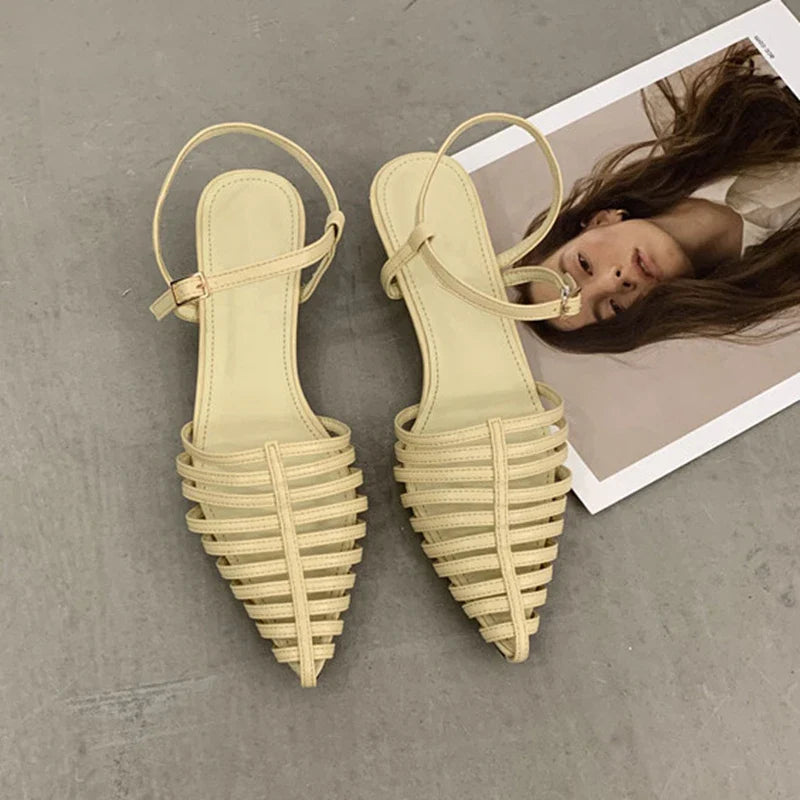 Aluna Multi Lines Strapy Sandals