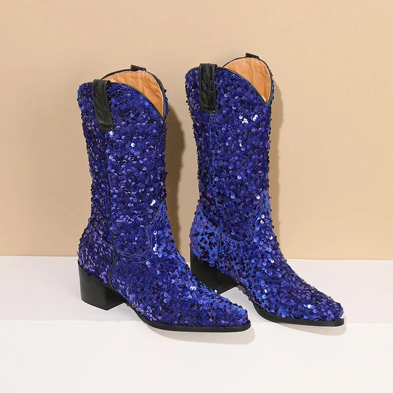 Kenna Sequin Cowboy Boots
