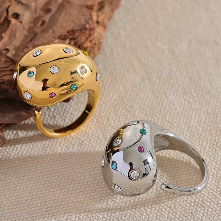 Luna Cubic Zirconia Bubble Wrap Ring