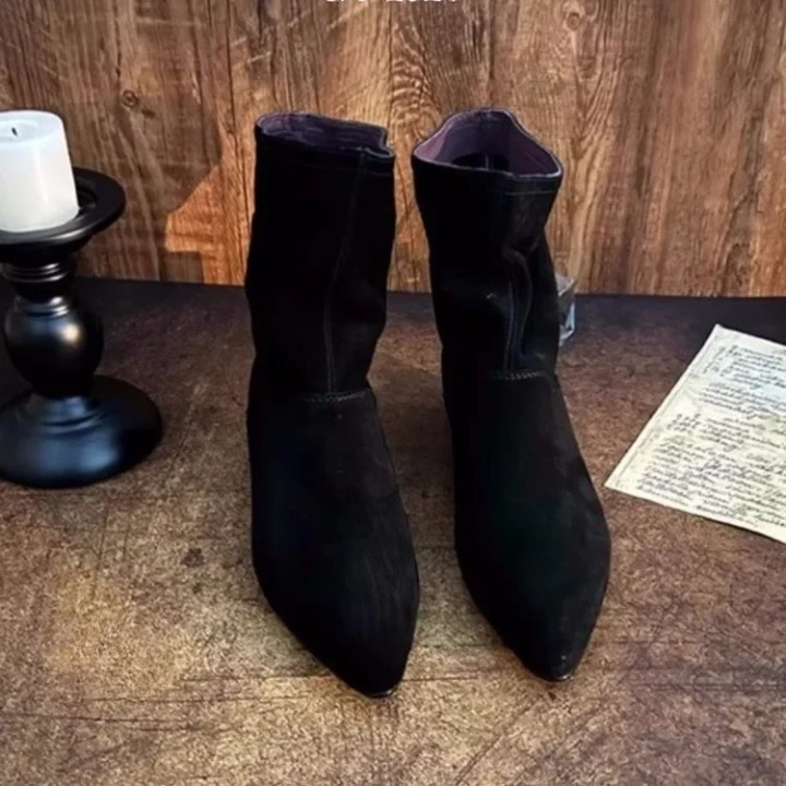 Gwen Slouchy Suede Ankle Boots