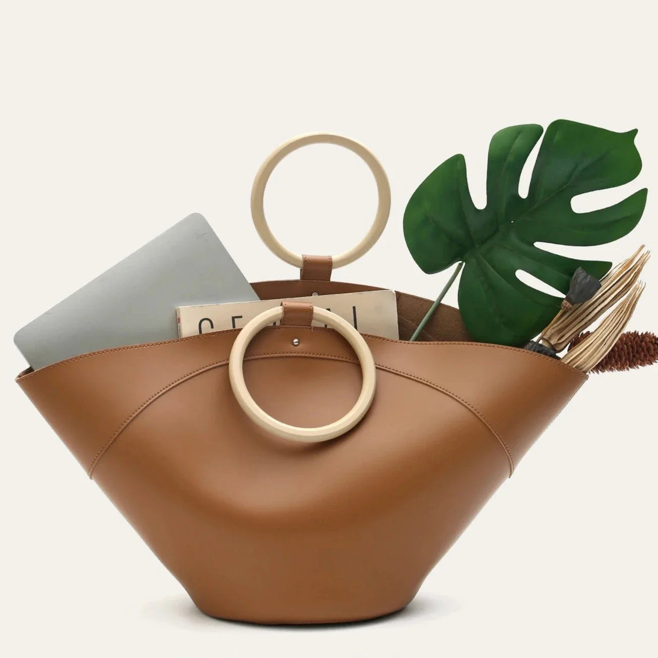 Maritta Ring Handle Half Moon Totes