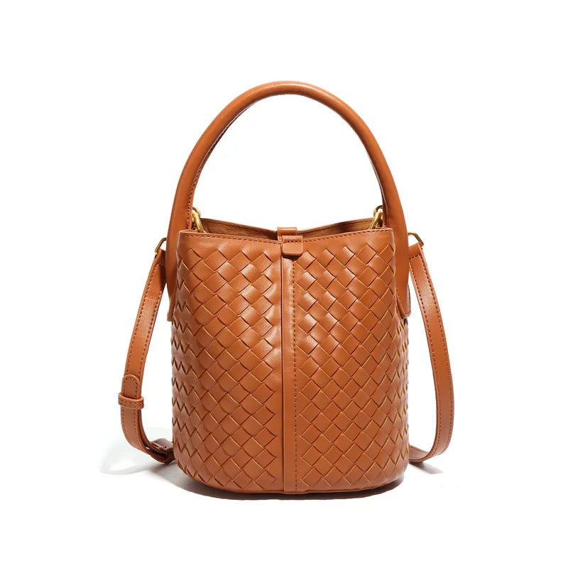 Sabine Woven Texture Bucket Totes