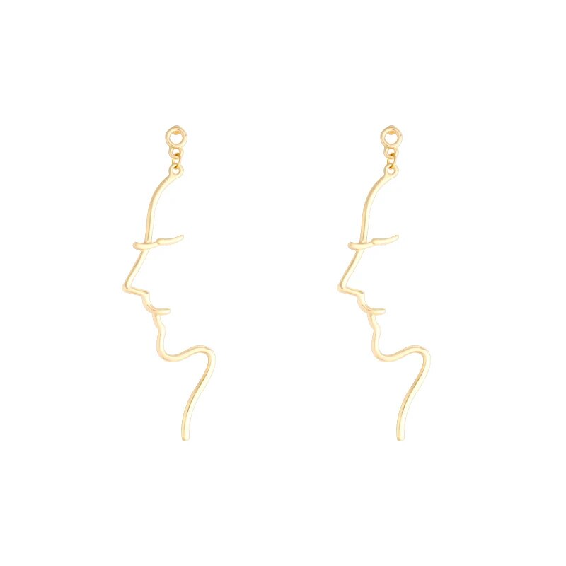Abstract Face Shape Earrings