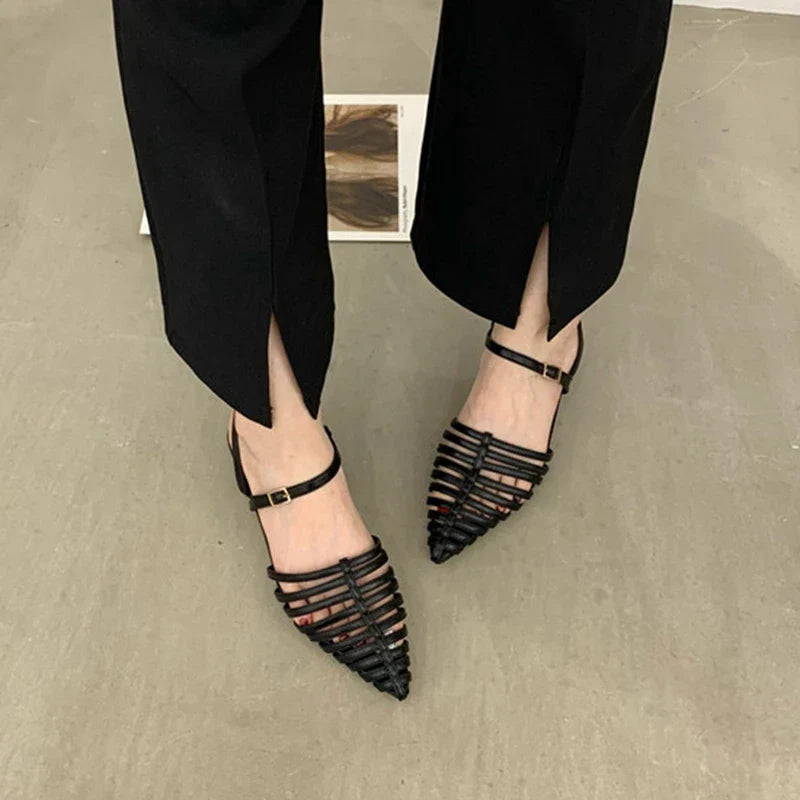 Aluna Multi Lines Strapy Sandals