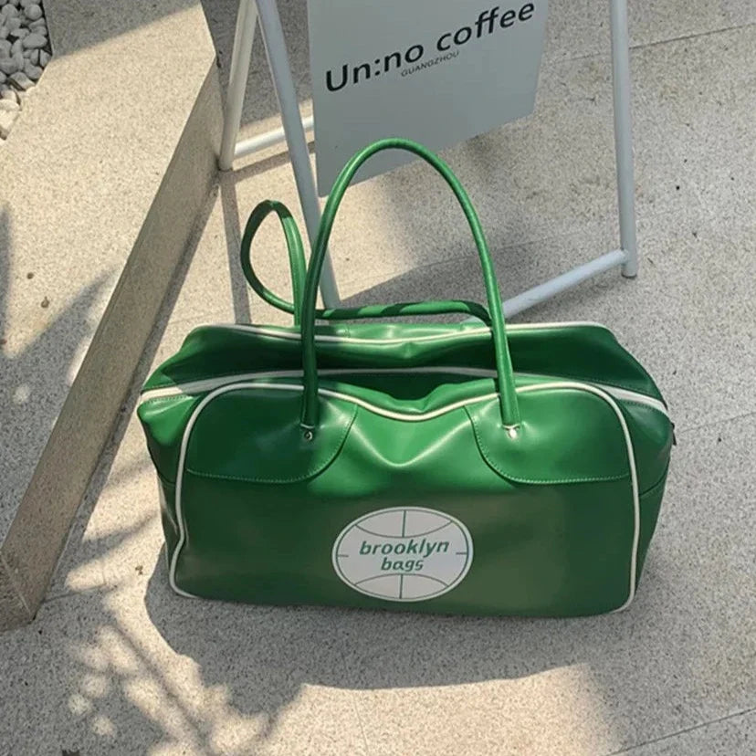 Maya Retro Style Printed Bowling Duffle Bag