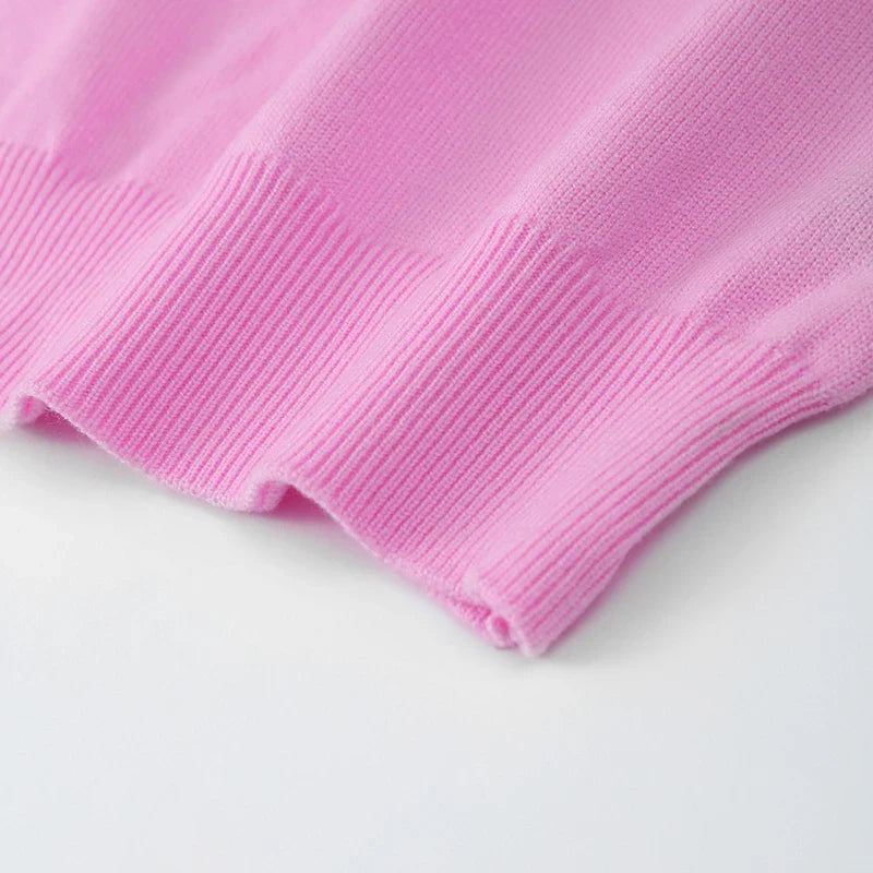 Terri Flower Sequin Embellished Knit Top