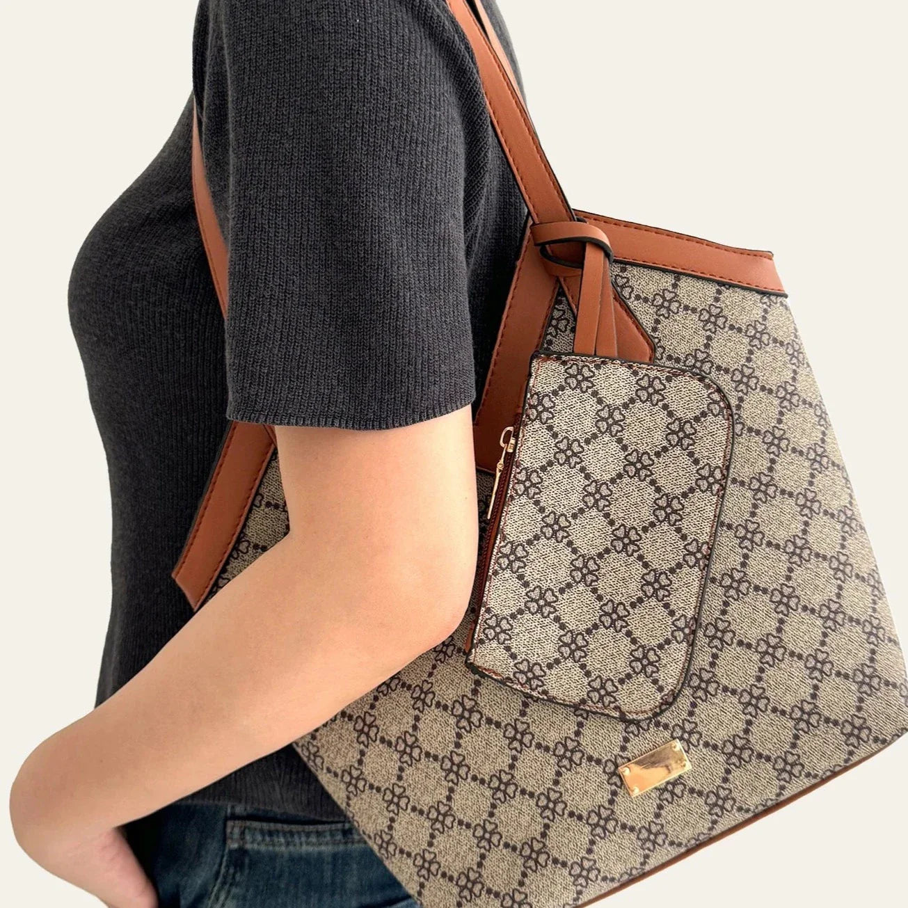 Cera Cut Out Monogram Totes