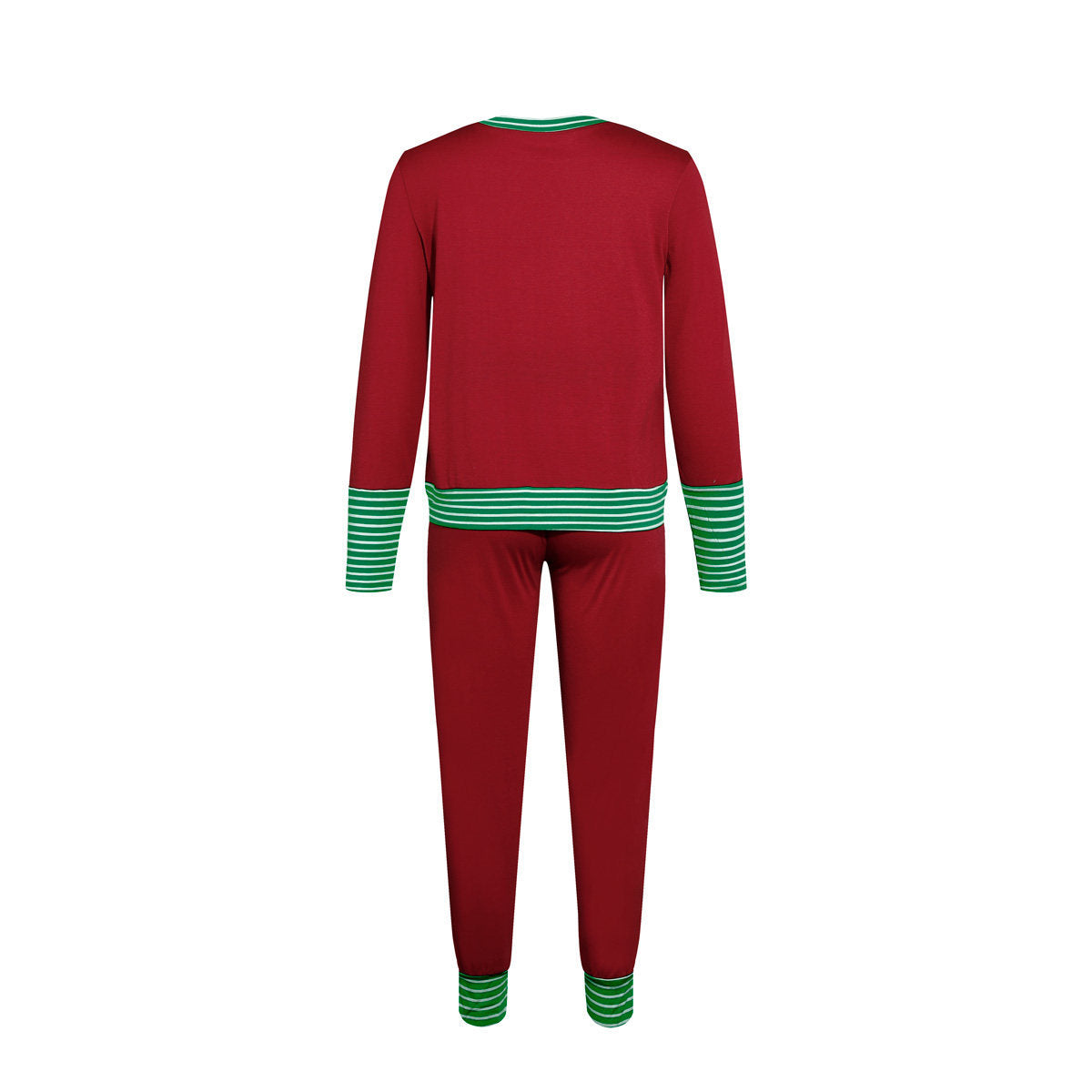 Merry Christmas Pajamas Set Casual Matching Set Full Sleeve Tops+Pants 2 Pieces