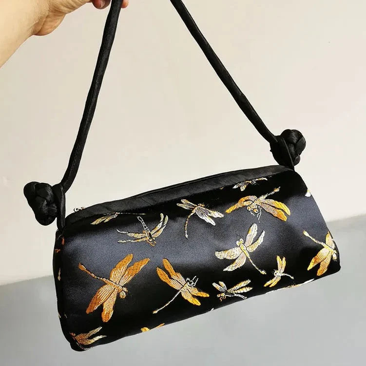 Kexin Silk Embroidery Cheongsam Mini Tote
