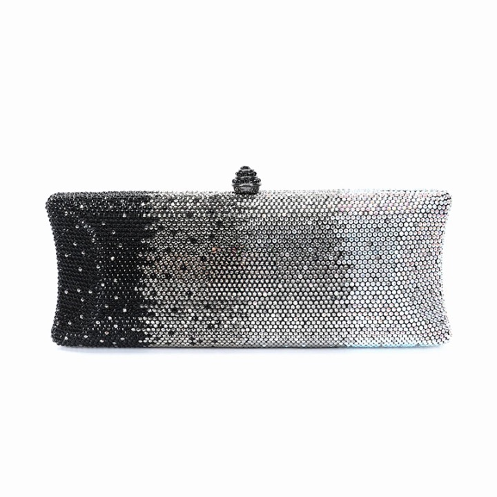 Wella Ombre Stripe Sequin Long Evening Clutch