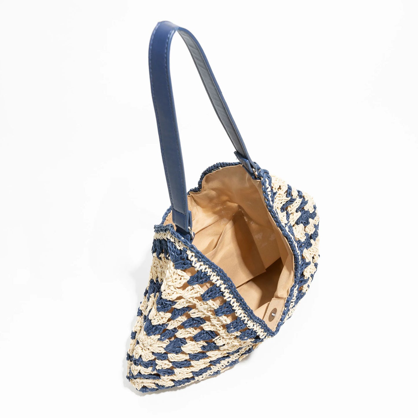 Esperanza Stripe Bohemian  Straw Hobo Bags  