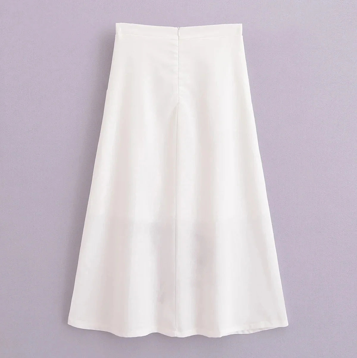 Sachi Floral Embroidery A-Line Midi Skirt