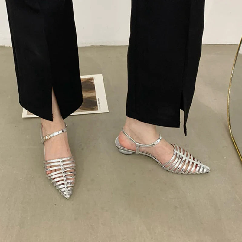 Aluna Multi Lines Strapy Sandals