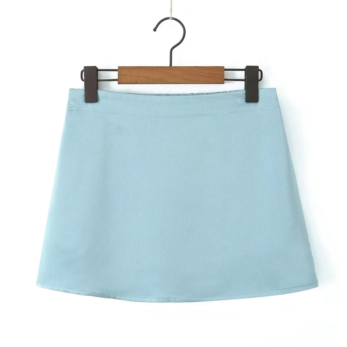 Tassha Boxer Satin Mini Skirts
