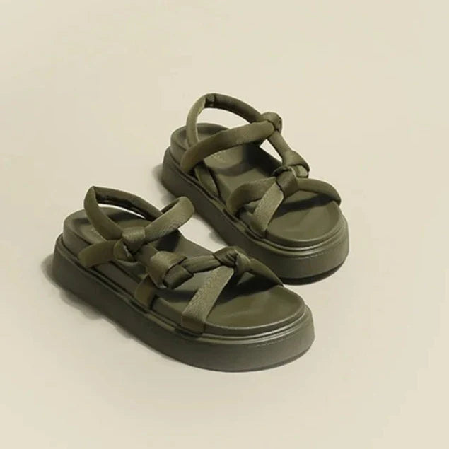 Tara Chunky Rope Strappy Gladiator Sandals