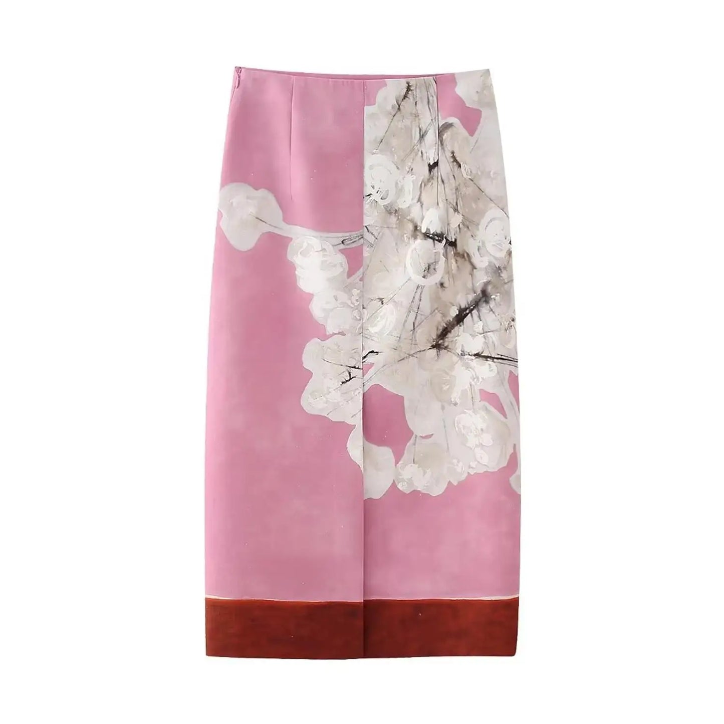 Monica Floral Midi Pencil Skirt
