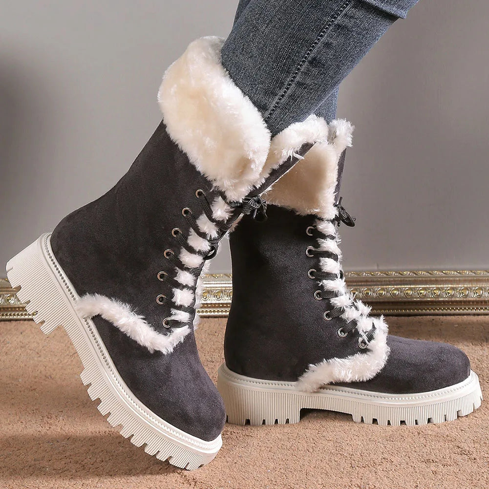 Jordie Fur Lined Combat Boots