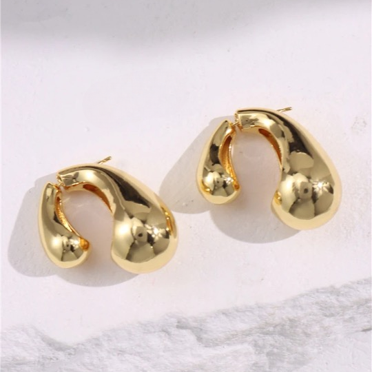 Gloria Double Sided Water Drop Earrings