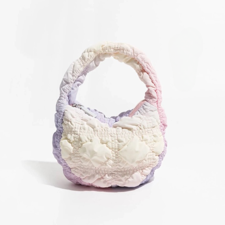 Sambria Pastel Ombre Quilted Waffle Bags