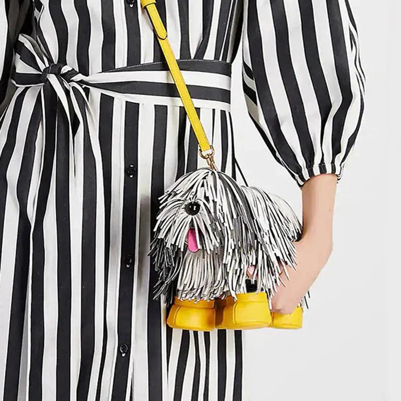 Mini Shaggy Dog Tassel Bags