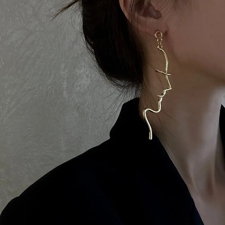 Abstract Face Shape Earrings
