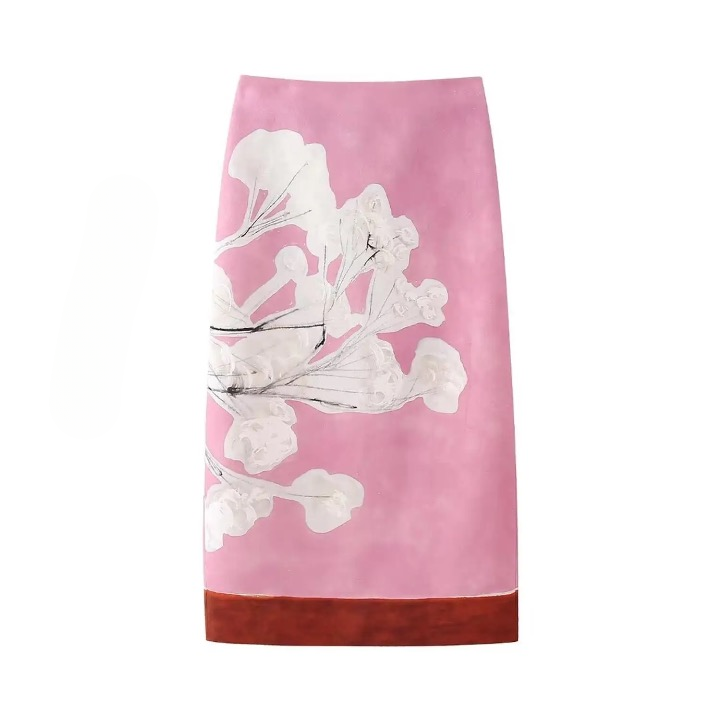 Monica Floral Midi Pencil Skirt