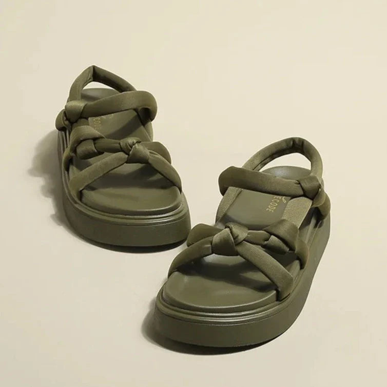 Tara Chunky Rope Strappy Gladiator Sandals