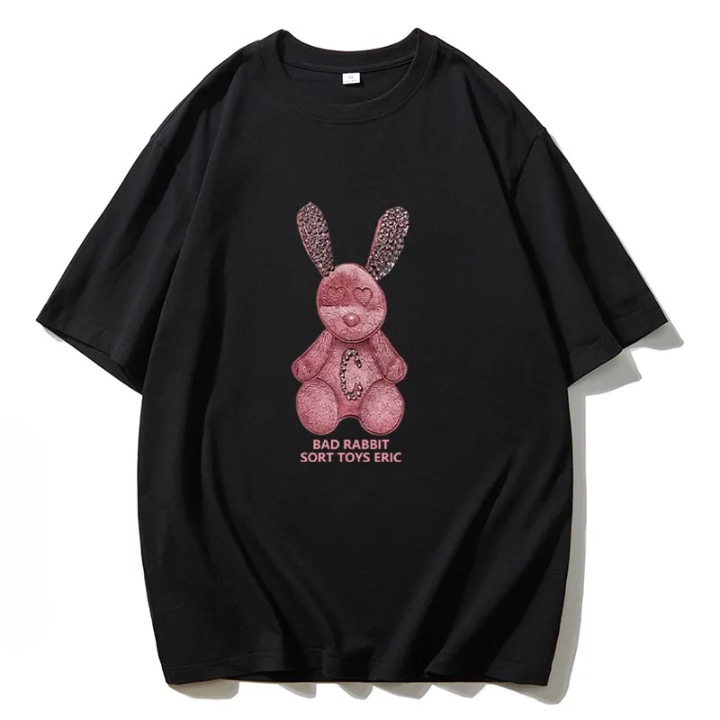 Lorie Cute Rabbit Printed T Shirts