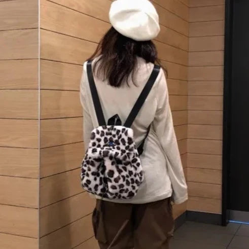 Mina Faux Fur Mini Backpacks