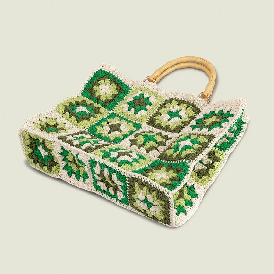 Bahar Bohemian Crochet Tote Bag