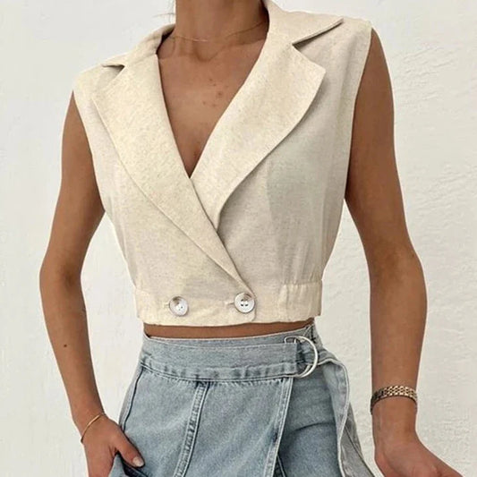 Mesa Cropped Vest Jacket