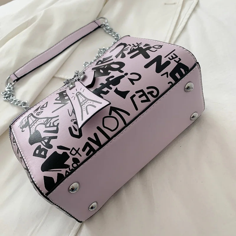 Graffiti Prints Box Bags