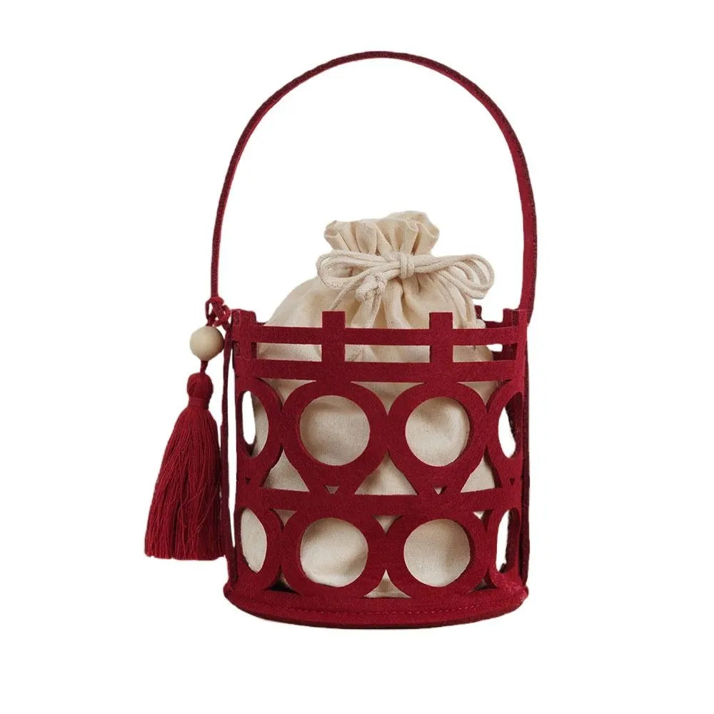Juliana Red Mini Bucket Totes