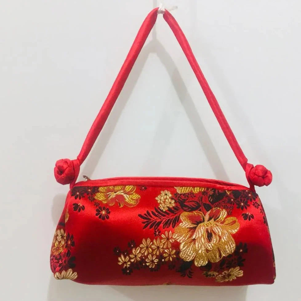 Kexin Silk Embroidery Cheongsam Mini Tote