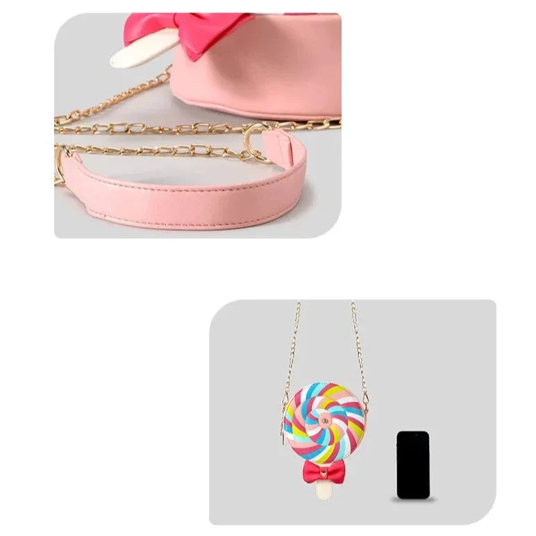 Sweet Rainbow Lollipops Crossbody Bag