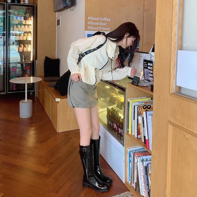 Torvi Vintage Leather Biker Boots