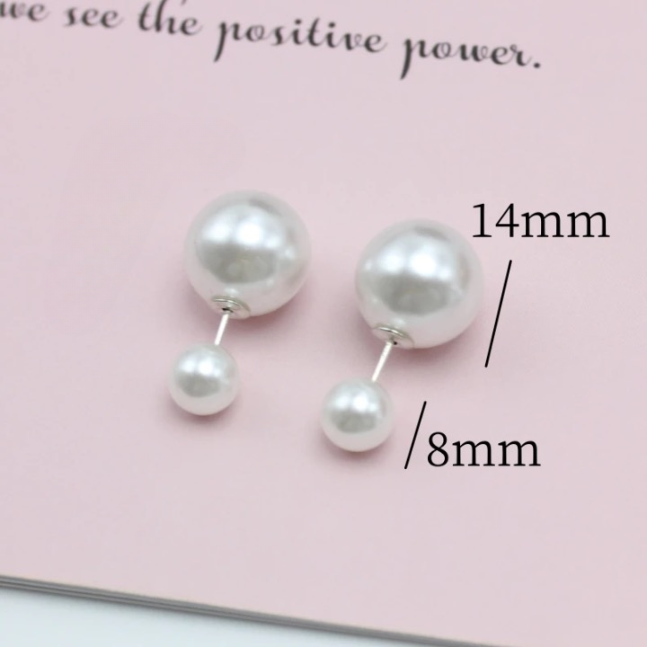 Two Way Pearl Stud Earrings