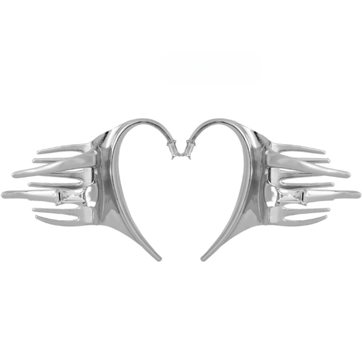 Punk Silver Fairy Hair Claw Ear Cuff