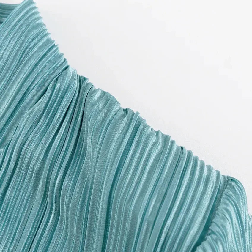 Clarie Pleated Flowy Suit