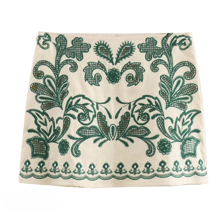 Mallorca Embroidery Halter Top & Skirt