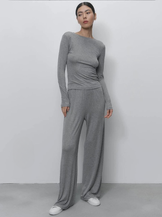 Eugenia Minimalist Knit Tracksuit Set