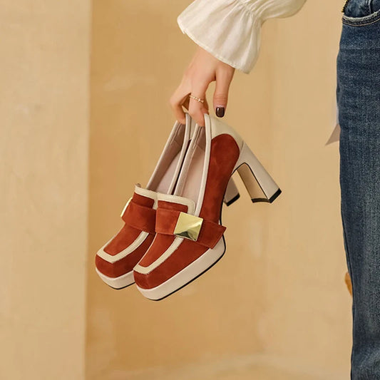 Osprey Vintage Suede Leather Pumps