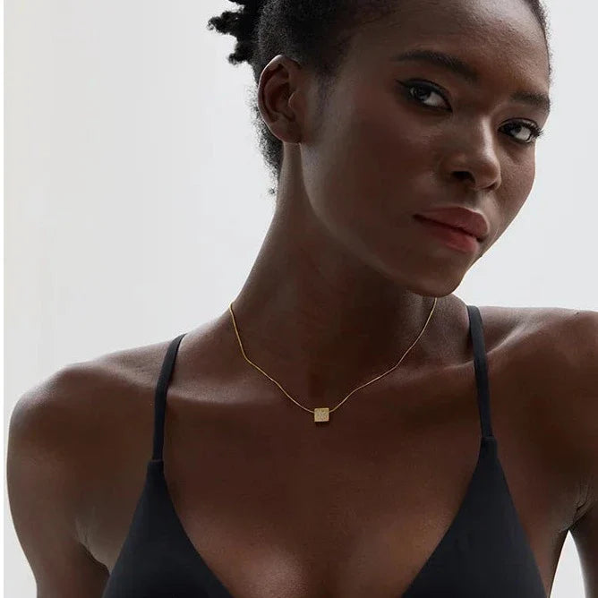 Cubic Zirconia Heart Pendant Necklace