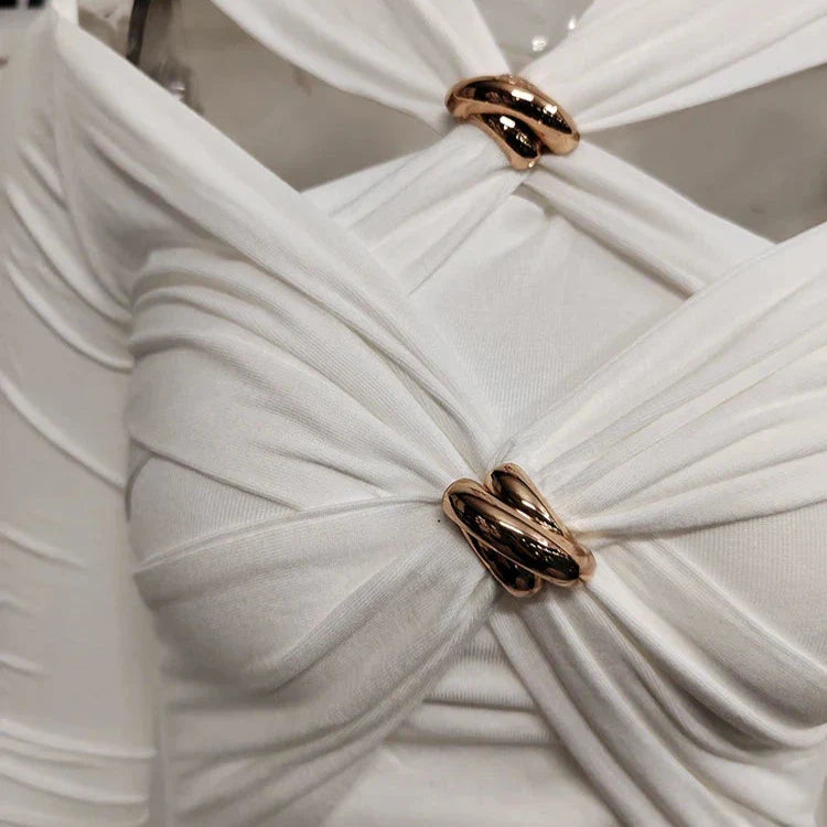 Carla Double Knot Tissue Top