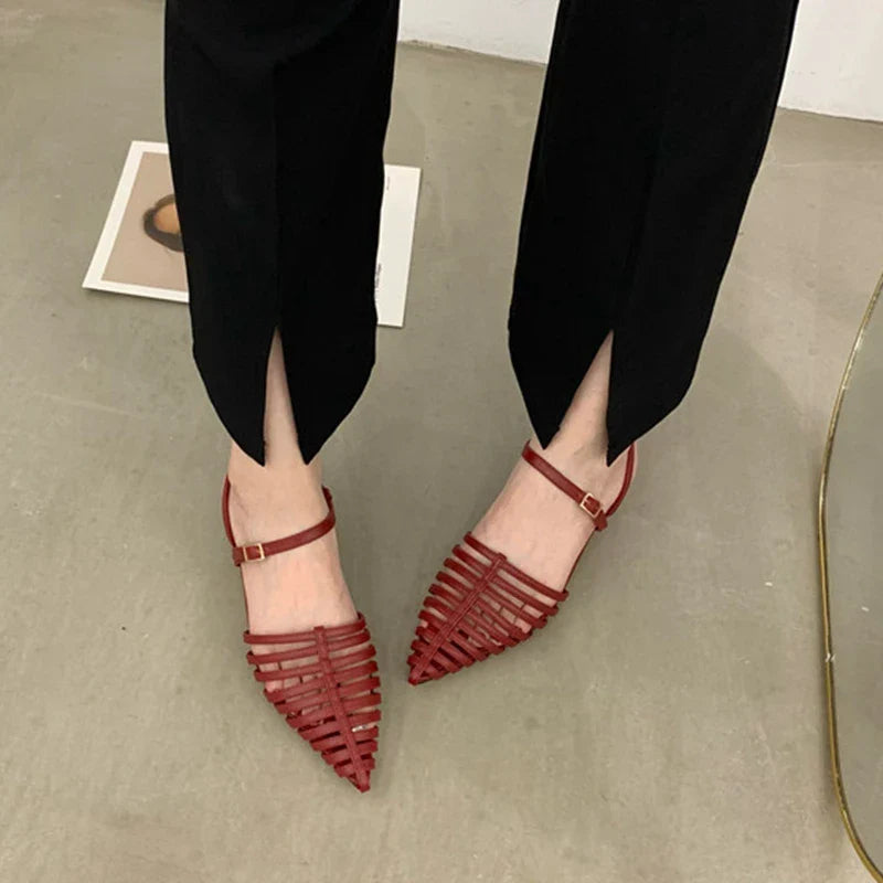 Aluna Multi Lines Strapy Sandals