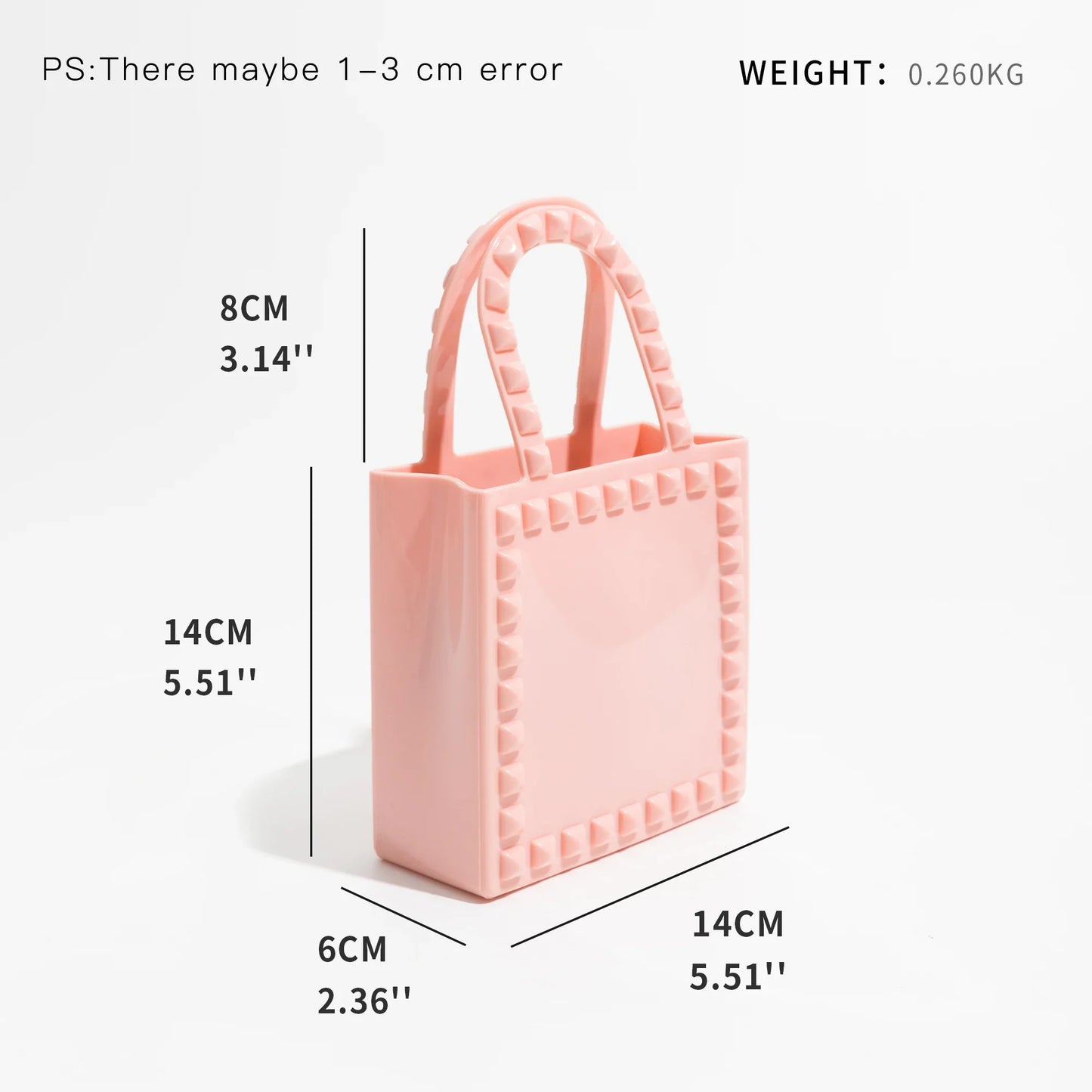 Oksana Rivet Trim Jelly Micro Box Totes