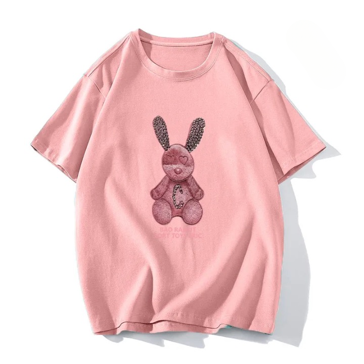 Lorie Cute Rabbit Printed T Shirts