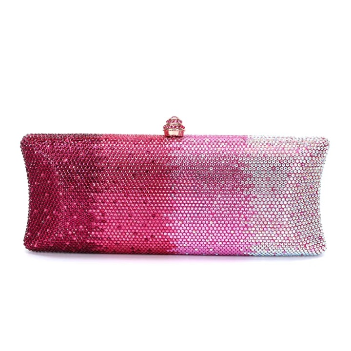 Wella Ombre Stripe Sequin Long Evening Clutch