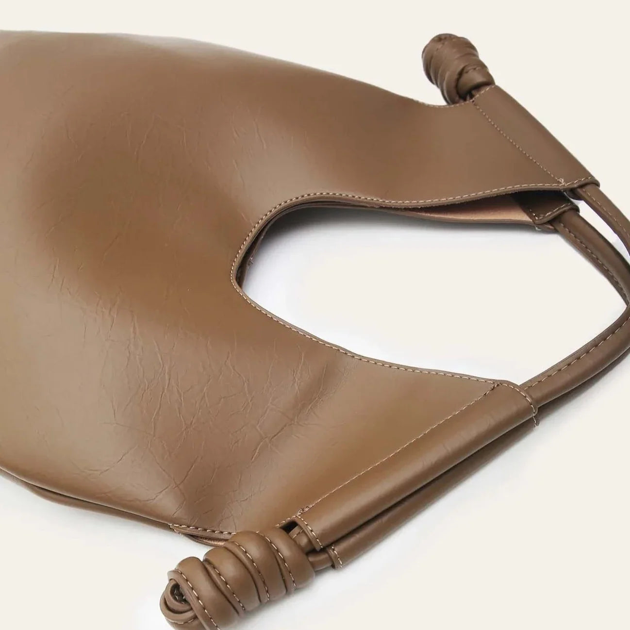 Nava Minimalist Bar Handle Hobo Bags